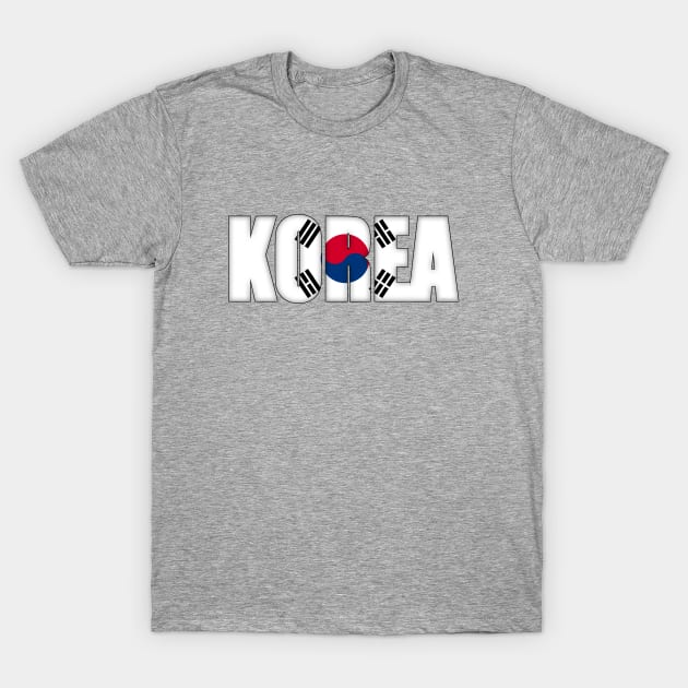 South Korea T-Shirt by SeattleDesignCompany